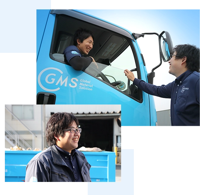 スタッフの笑顔の写真